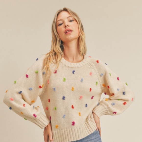 Lush Sweaters - Multi Yarn Detailed Sweater